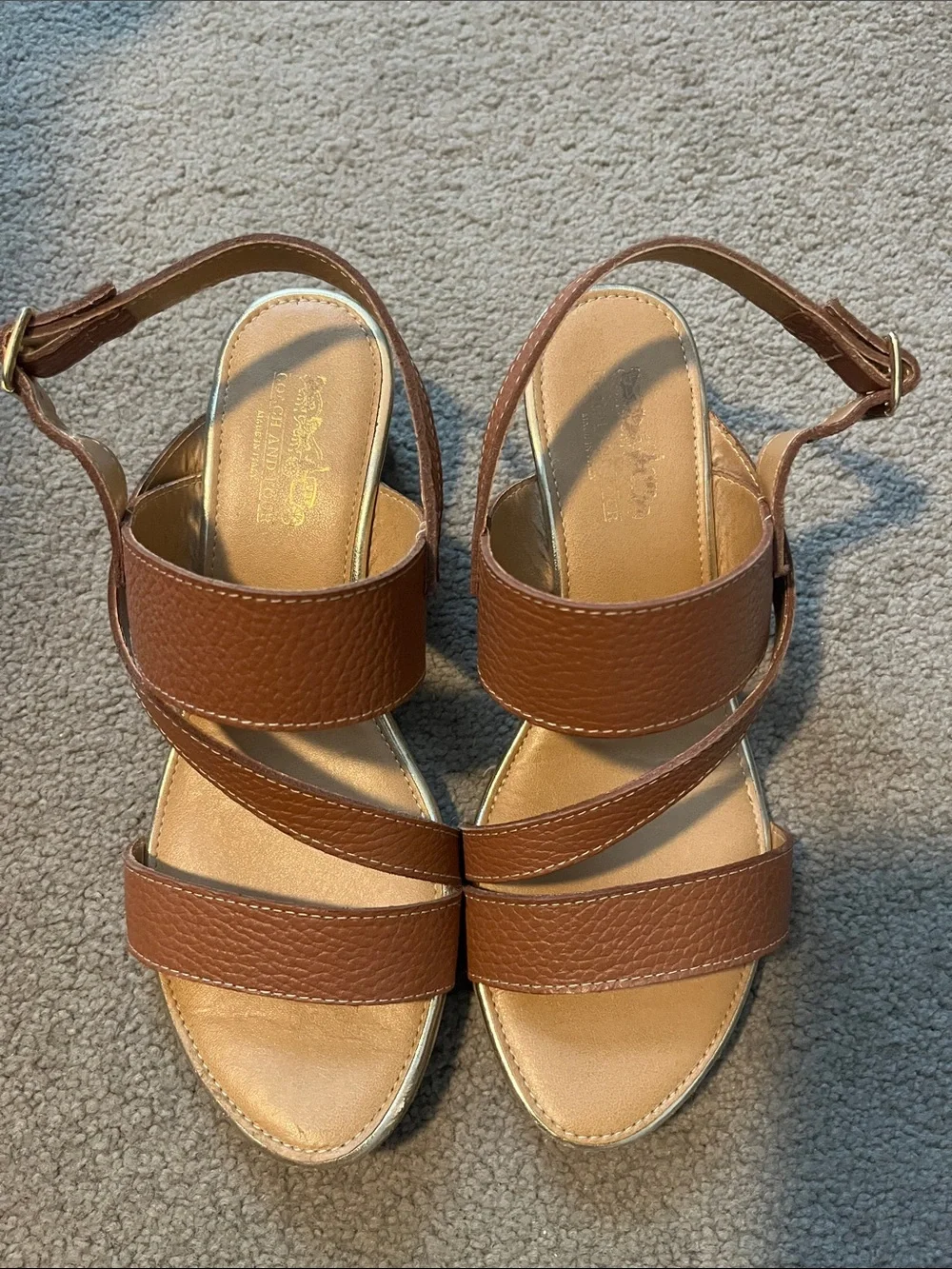 Coach and Four Wedges Size 6.5